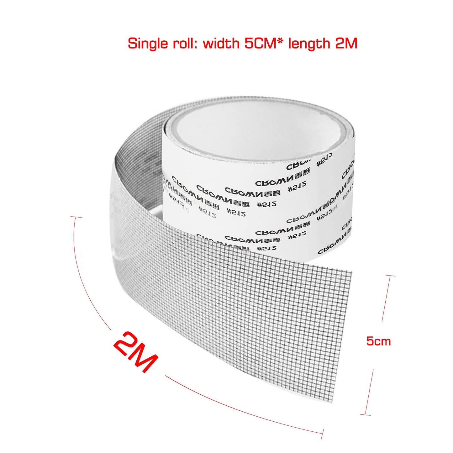 Screen Repair Tape Mosquito Net Repair Tape Self Adhesive Screen Fiberglass Mesh Patch Repair Waterproof Screen Patch Repair for Window and Door Screen Repair Anti-Mosquito 5cm x 200cm,Black