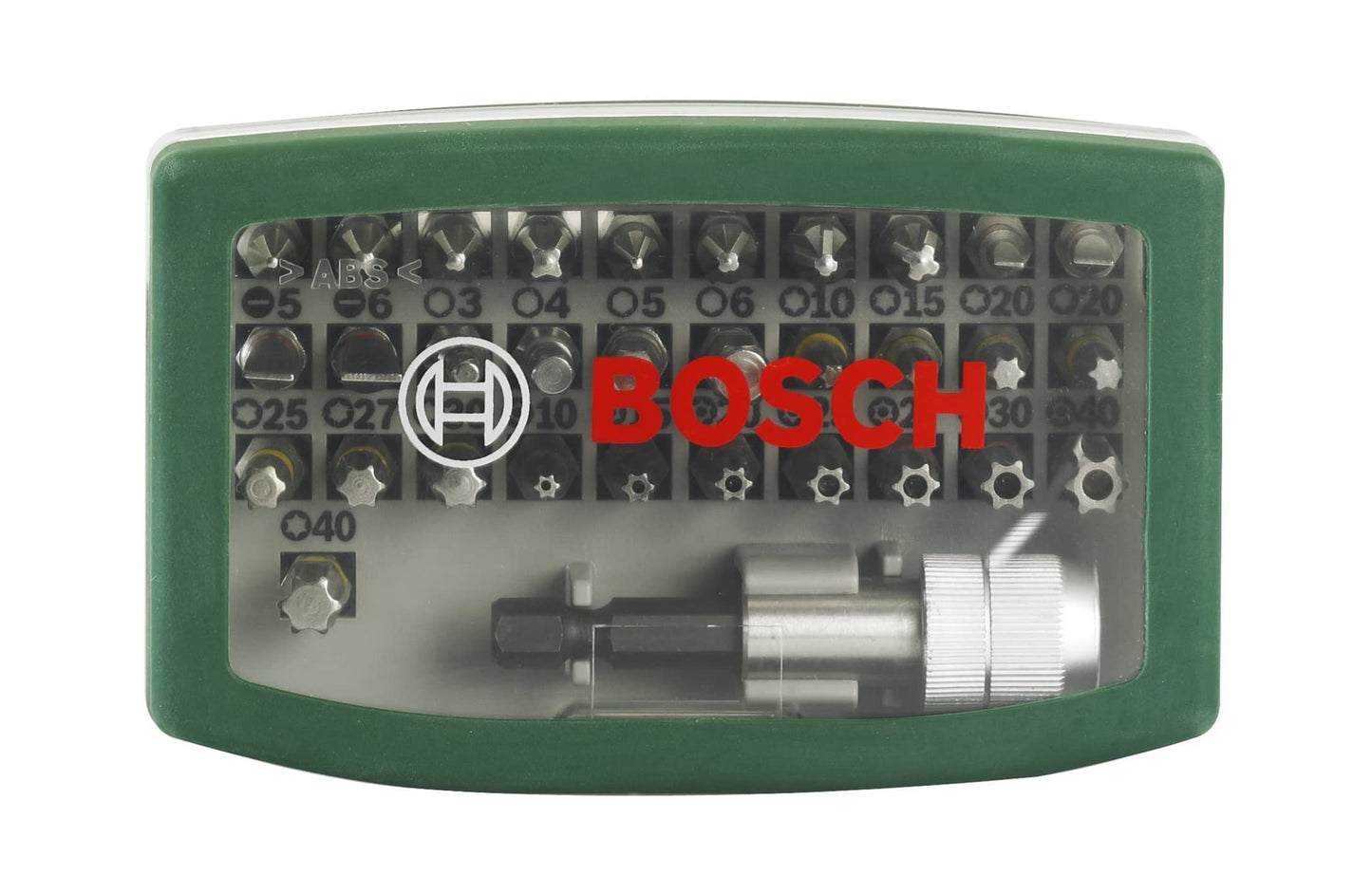 Bosch home and garden 2607017063 bosch 32-piece bit set (accessories for power tools and manual screwdrivers), green