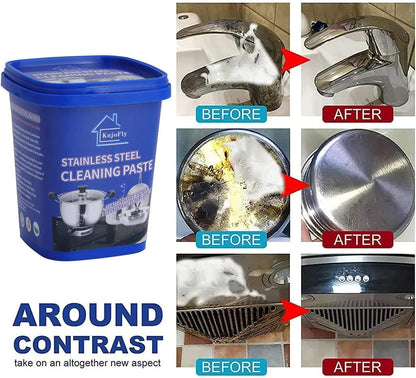 Oven Cleaner & Cookware - Multipurpose Stainless Steel Cleaning Paste for Removing Stubborn Stains from Pots, Pans and Pots - Eco-Friendly, Non-Toxic, Easy to Use - Get Now from