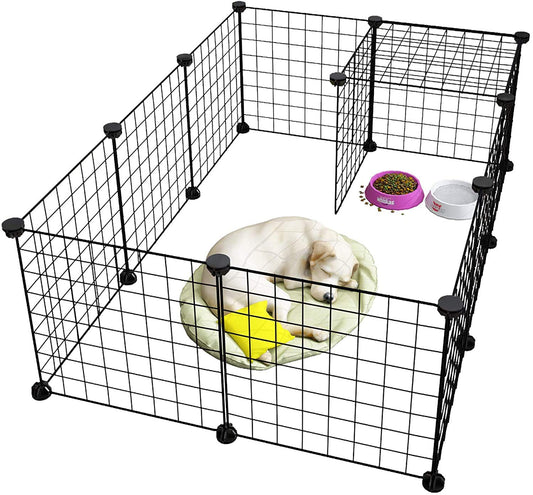 Pet Dog Dog Kennel Dog Cage Pet Cage Dog Pen Dog Fence Pet Playpen Metal,Metal Pet Folding Playpen Fence Exercise Cage 12 Panels Metal Wire Yard Fence for Dog Cat Pets