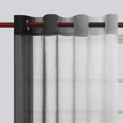 Modern Design Voile chiffon Curtains - Gradient colours- steel Grommets - 2 pieces - for living rooms and bedrooms