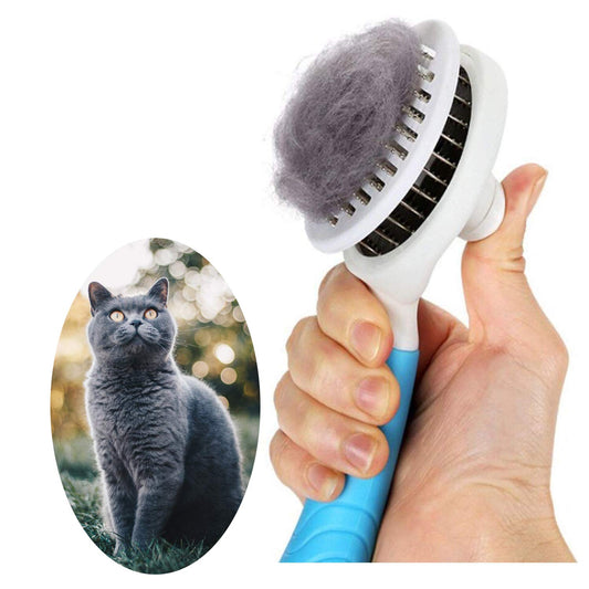 itPlus Cat Grooming Brush, Self Cleaning Slicker Brushes for Dogs and Cats Pet Grooming Brush for Pet Massage-Self Cleaning, Assorted Colors