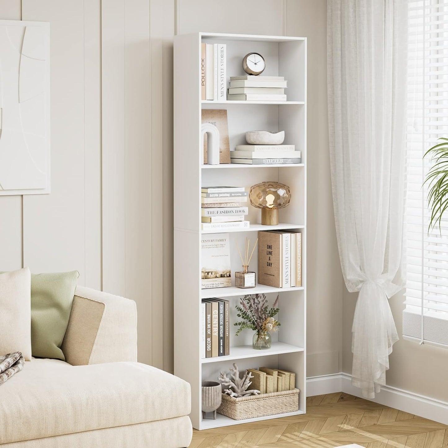 2-Tier Cube Bookcase, Small Storage and Book Organizer, Compact Two-Cube Shelf in White Finish, Perfect for Desktop or Floor Use in any Room or Office Setting