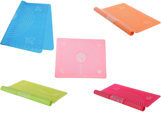 Extra large silicone baking mat for pastry rolling with measurements