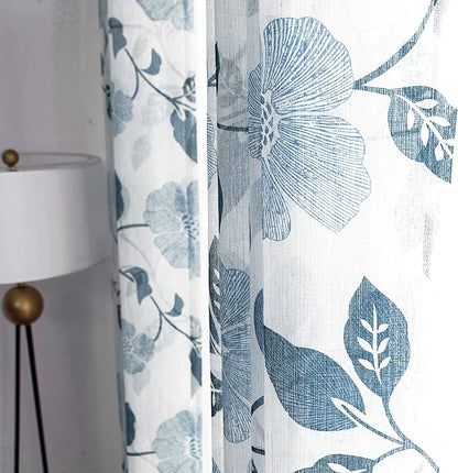 Linen Semi Transparent Curtain - Silver Normal Tape