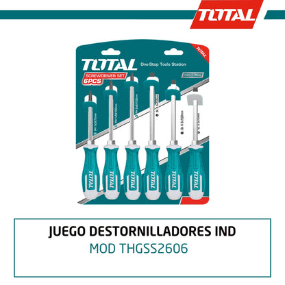 TOTAL THGSS2606 6-Piece Rotary Screwdriver Set