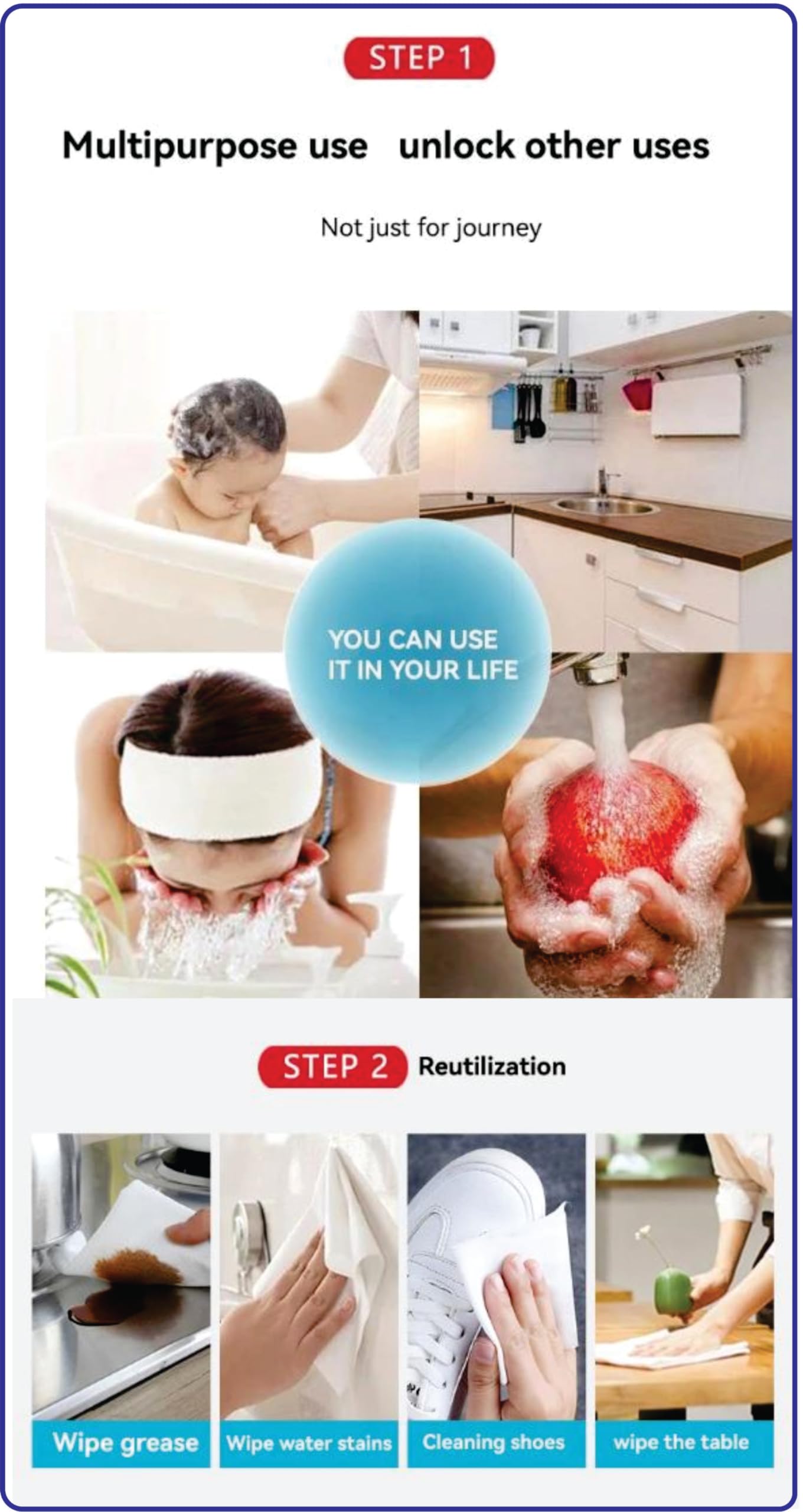 Doyelex® 20 Pieces Magic Coin Tablet Tissue, Magic Tablet Disposable Pure Cotton Towel Tissues Paper, Compressed Portable Facial Towel Water Wet Wipes For Outdoor Travel (1 Pack of 20 Pcs)