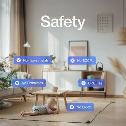 YMPIGOY LILBEE Corner Protector for Baby, Furniture Corner Guard & Edge Safety Bumpers -Baby Proof Cushion to Cover Sharp Furniture & Table Edges - Clear & Transparent - (12 Pack)