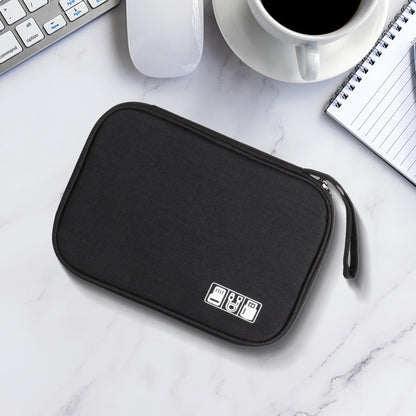 Electronic Travel Organizer - Storage Bag for Cables, Chargers, USB Flash Drives and Accessories, Black, Modern