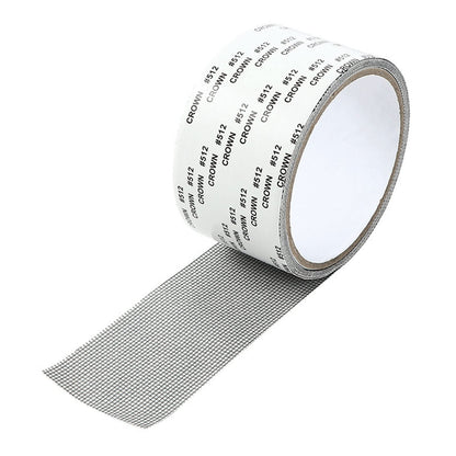 HOUI Window Screen Repair Kit Tape,Screen Repair Kit for Windows or Doors Adjustable Fiberglass Screens,Strong Adhesive Door Window Screen Repair Tape,2x80'' (1 Pack, Black)