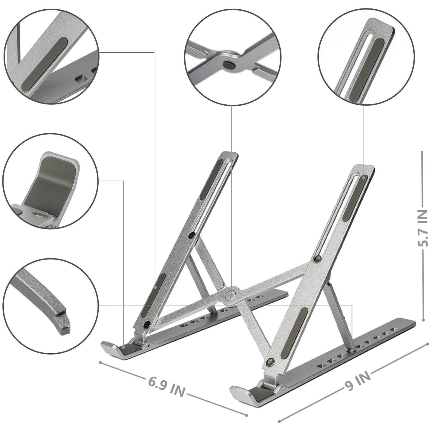 PHOCAR Portable laptop stand, phocar adjustable tablet notebook stand for ipad, macbook pro, laptop desk riser foldable notebook cooling stand for macbook, dell, asus, lenovo?