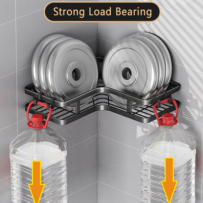 ZVZM Shower Caddy Corner, Bathroom Storage Accessory 5 Pack, Bathroom Shelf No Drill with 4 Hooks, Shower Shelf Storage, Shower Corner Shelves, Shower Bathroom Shelves for Bathroom.