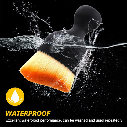 RUWAH Car Interior Detailing Soft Brush Detailing Interior Auto Interior Soft Brush Scratch Free, Cleaning Dashboard Curved Design Universal Multipurpose Car Brush Tool