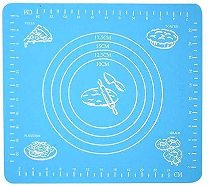 Silicone baking mat for pastry rolling with measurements 40x50