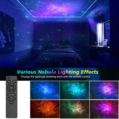Arabest Star Projector Galaxy Night Light - Astronaut Space Projector, Starry Nebula Ceiling LED Lamp with Timer and Remote, Kids Room Decor Aesthetic, Gifts for Birthdays