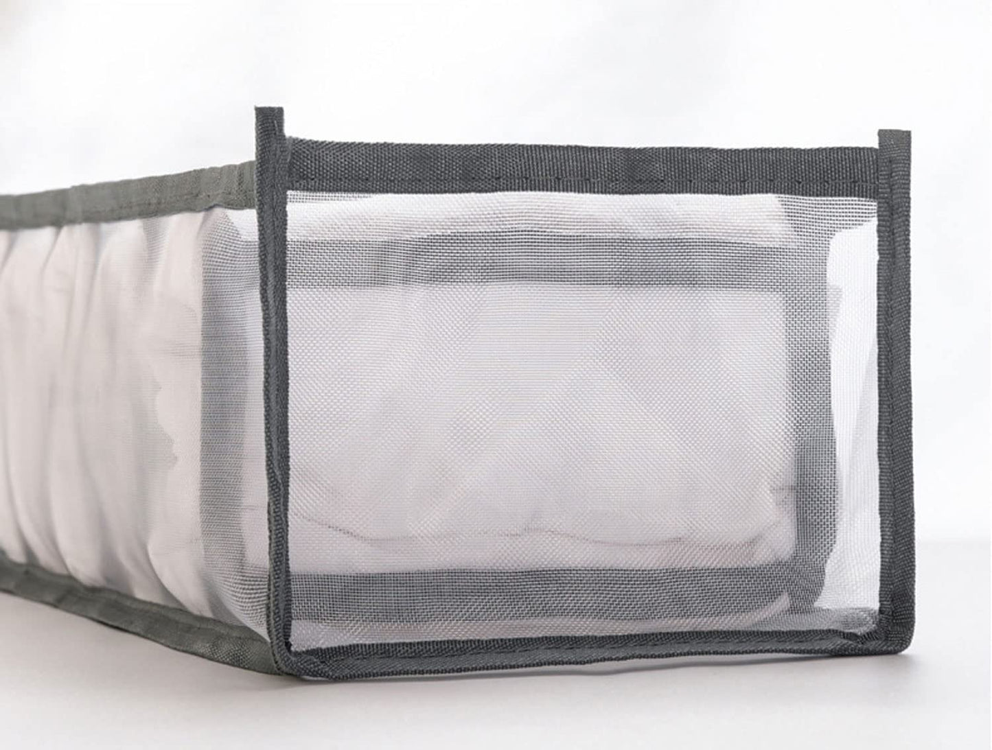 AIDIFEI Cloth Storage Organiser-Closet Drawer Organisers Jean Storage Box Foldable Nylon Wardrobe Drawer Divider for Leggings Shirt T-Shirt Pants Kids Baby Clothes