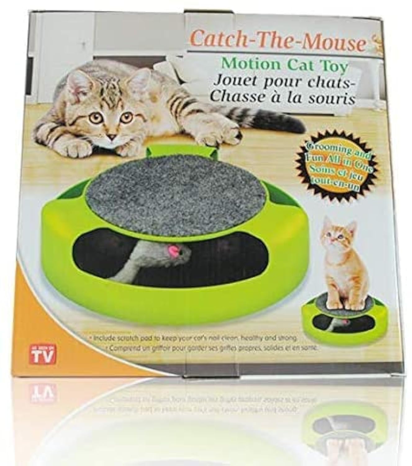 Catch the mouse moving play toy for cat