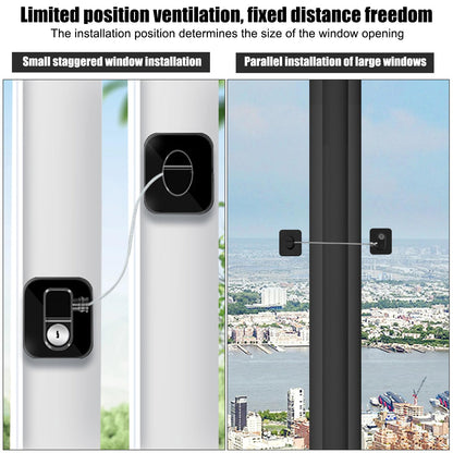 Wisebom Child Safety Cable Lock, 2 Pcs Strong Adhesive Cable with Key Lock for Fridge Door for Window Door Refrigerator Drawer Wardrobe (White)