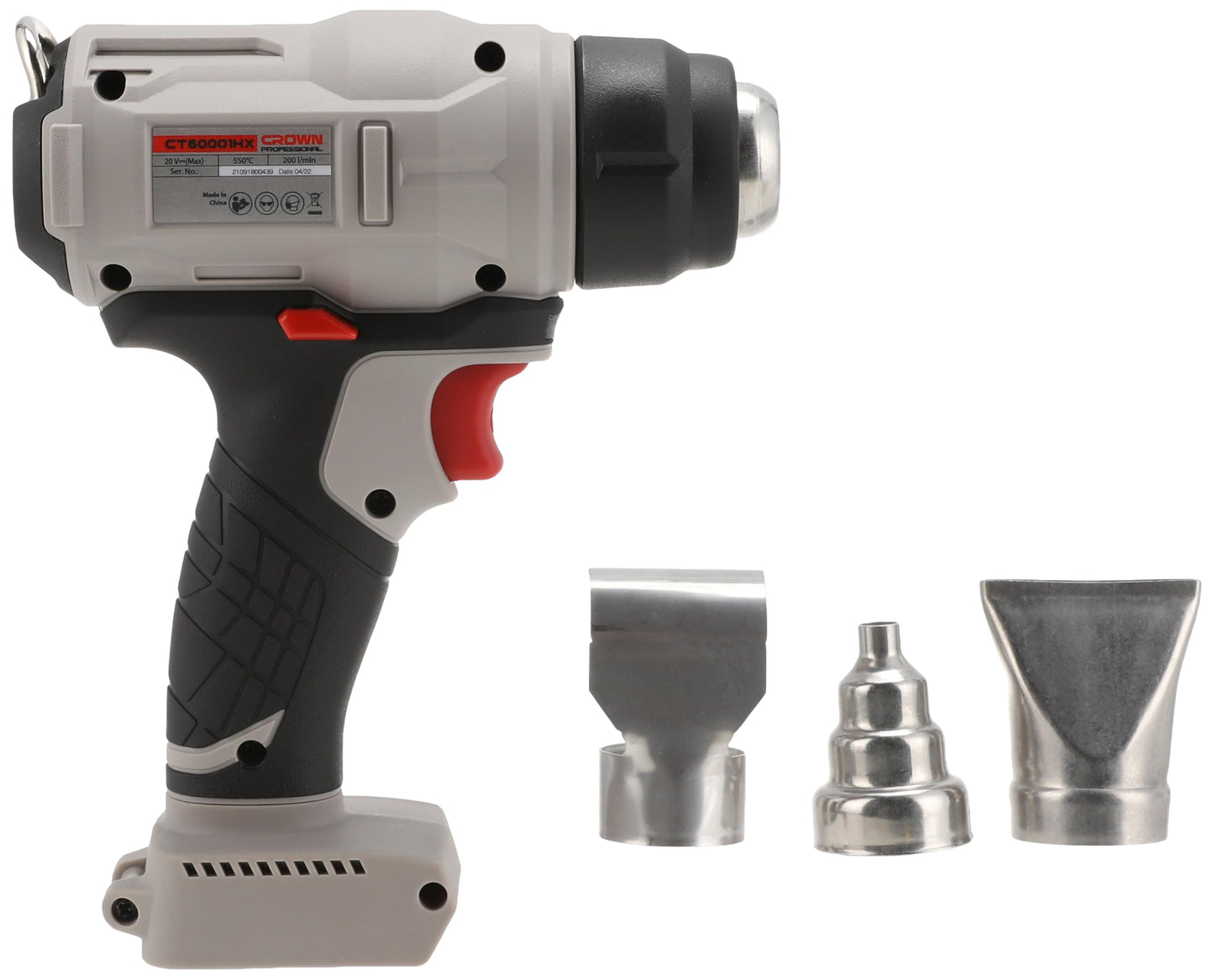 Crownless 20V Battery Heating Gun Without Charger and Without Battery CT60001HX