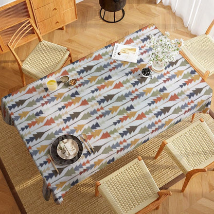 INTEX HOME Sofia Elegance Rectangular Tablecloth, Luxurious Linen Velvet, for Kitchen and Living Room Tables, Ideal for Ramadan and Events, 1 Pc, 130x90 cm, Easy-Care Fabric, Multicolour