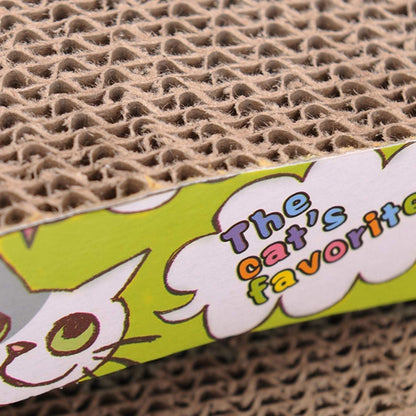 SCDCWW Cat Scratching Board S-Curved Cardboard Cats Scratching Mat with Catnip Scratcher for Kitten Cat Corrugate Paper Scratching Scratcher Cardboard Pad with Catnip