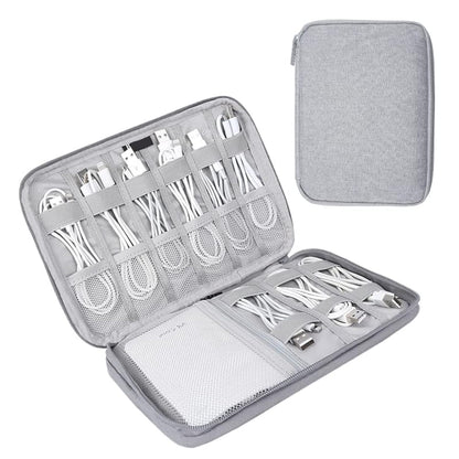 Gelasgo Cable Organizer Bag,Large Capacity Electronics Accessories Travel Storage Pouch for USB, SD Card, Headset Wire, Game Cards, PC Charger, Headset Wire,Adapter, External Hard Drive