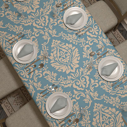Sophia Tablecloth and Napkins Set - 6 Pieces - Satin Material