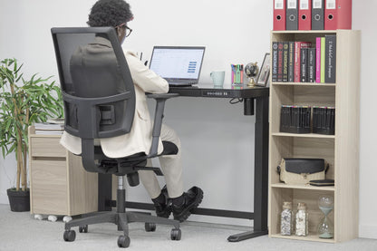 Iris Ohyama 4-Shelf Cabinet, Modern Wooden Storage Unit with Shelves, Versatile Bookcase or Side Furniture for Office, Living Room, Bedroom, Basic Storage Shelf CX-4, Light Brown