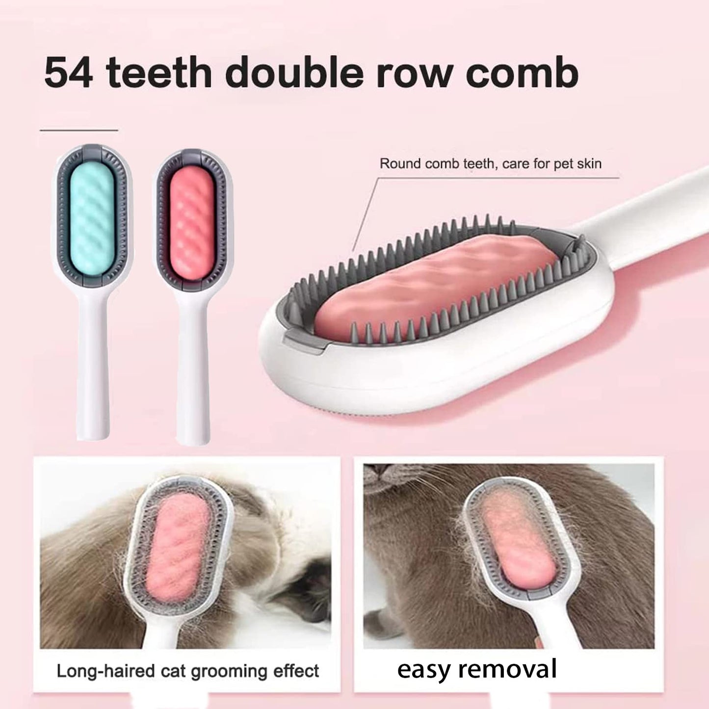 CEHNCEH Pet Knots Remover Pet Cleaning Hair Removal Comb Remove Loose Undercoat Hair Grooming Comb Reusable Pet Cleaning Hair Brushing Tool for Pet Hair Cleaning and Grooming Gently