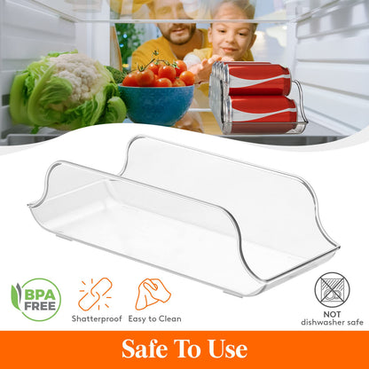 Lifewit 2pcs soda can pop-top organizer, ring-pull drink holder storage rack, each 9 cans 355ml/12oz organization for kitchen pantry fridge refrigerator freezer countertop cabinet in home office