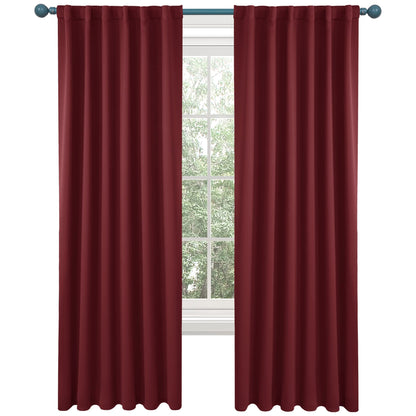 Elegant Blackout Curtains-Back Tap design-thermal Insulated fabric-for room Darkness - 1 Piece
