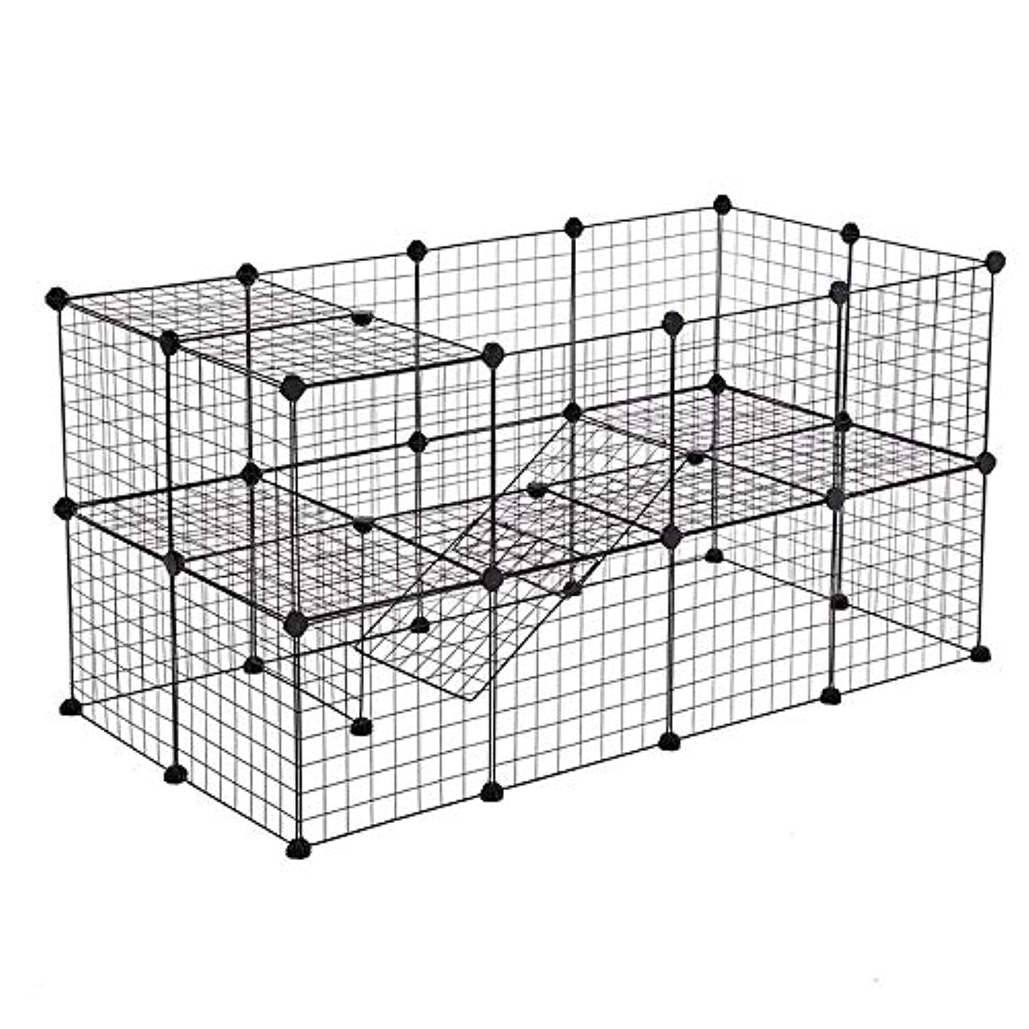 Metal Pet Playpen Dog Pets Fence Exercise Cage Metal Wire Storage Cubes Organizer