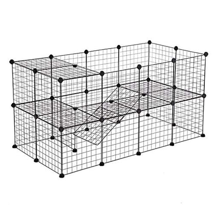 Metal Pet Playpen Dog Pets Fence Exercise Cage Metal Wire Storage Cubes Organizer