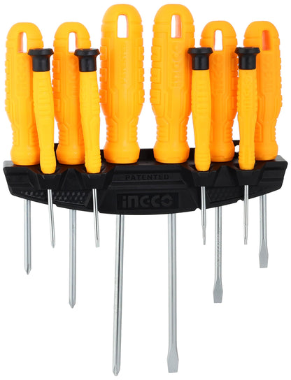 Ingco Engco 10 Piece Plastic Hand Screwdriver Set HKSD1058