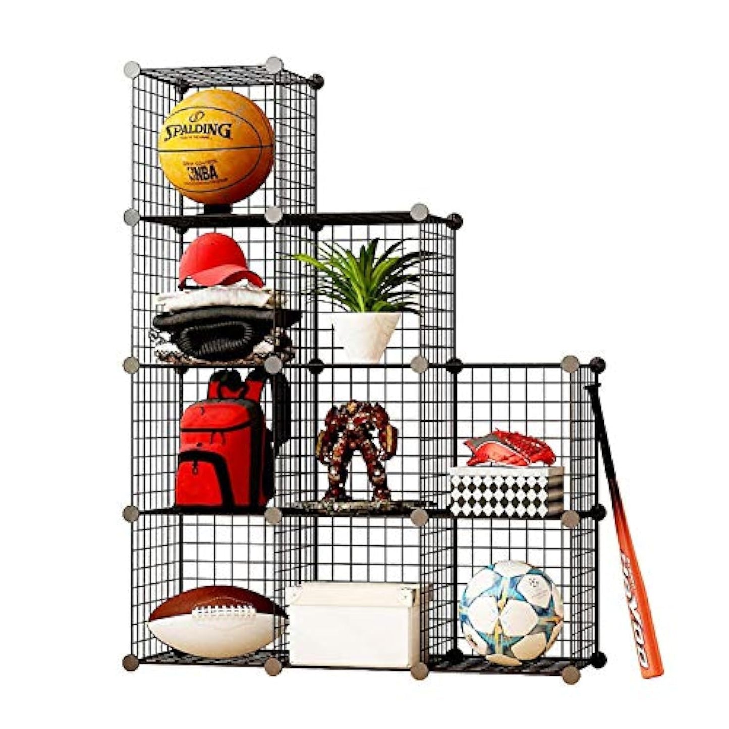 Metal Wire Storage Cubes, DIY Closet Organization System, Bookcase, Cabinet