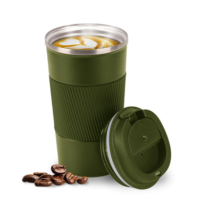 Smarthers Thermos Café or Tea - Thermos Coffee Cup to Go, Thermal Tumbler with Cold and Heat Maintenance 4-6 Hrs, Stainless Steel Thermal Cup BPA Free, Coffee Cup to Go, Durable Thermal Tumbler