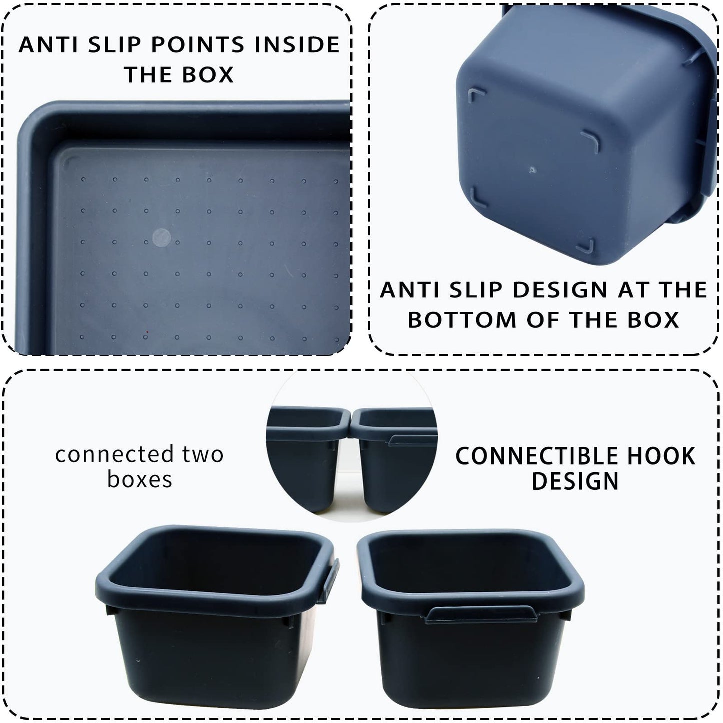 24 Pack Plastic Desk Drawer Organizer and Storage for Office Kitchen Dresser Bathroom Cabinet Organizer,Interlocking Junk Small Drawer Dividers Tray for Makeup Bra Stationery Utensil Tool with 3 sizes