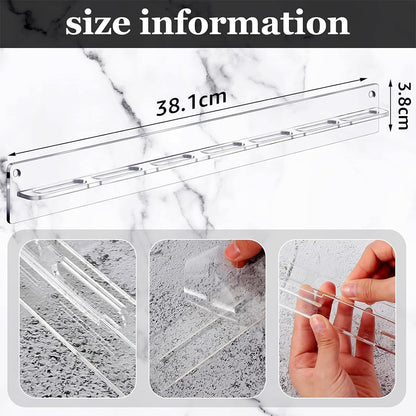 5 Pack Wall Mount Sunglasses Organizer, Acrylic Hanging Eyeglass Holder and Display Rack, Modern Storage Hanger for Eyewear and Accessories in Entryway or Closet
