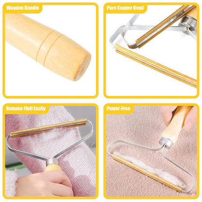 Manual Clothes Fuzz Shaver,Portable Lint Remover, Sweater Clean Tool,Reusable Double Sided Lint Remover Travel Brush for Removing Dust and Pet Hair from Clothing, Furniture, Curtain, Blanket, Couch