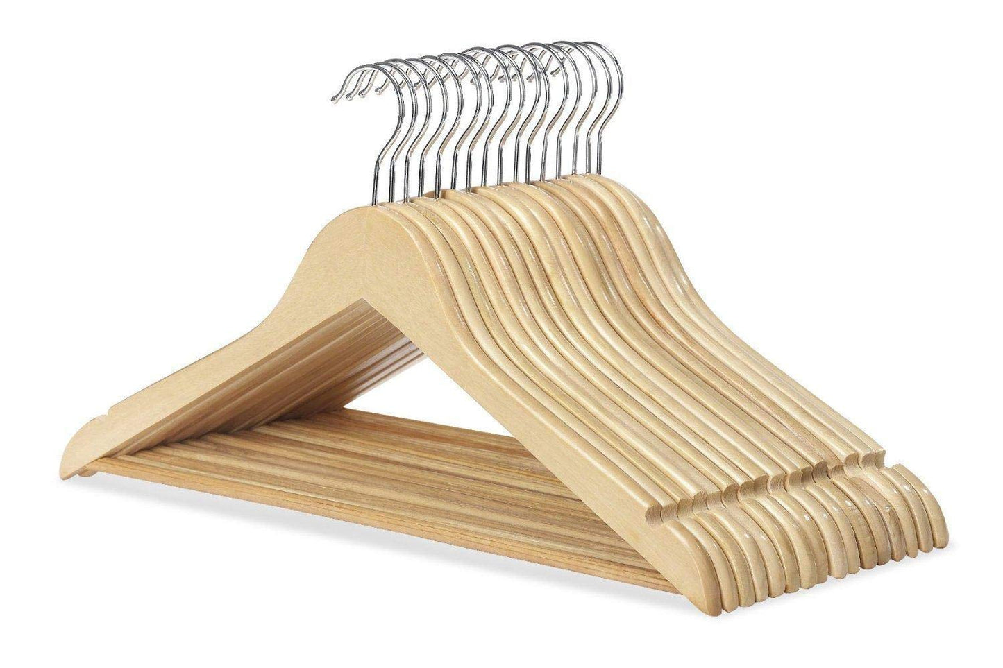 12 Pieces -wooden Cloth Hangers