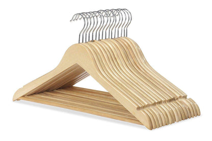 12 Pieces -wooden Cloth Hangers