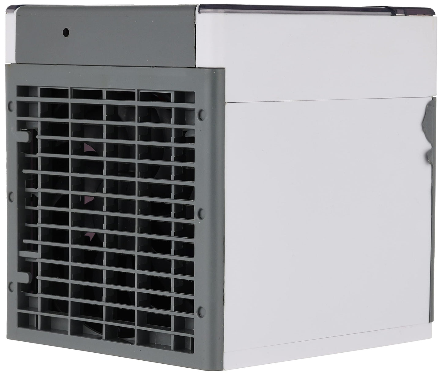 Personal Air Cooler, Portable Air Conditioner, Humidifier, Purifier, Aroma Diffuser 4 IN 1 Evaporation Cooler with 3 Speed, Mini Cooling Desktop Fan for Camping Tent, Office