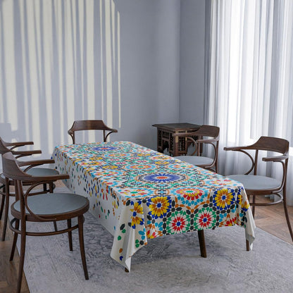 Tablecloth Waterproof Polyester Fabric, Easy Care ,Soft Touch