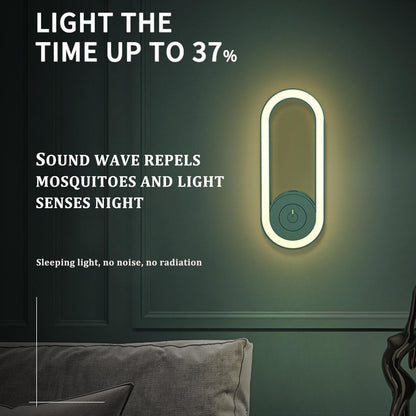 Electric Mosquito Repellent, Mosquito Repellent Pest Control Repel for Home Bedroom Latest Frequency Conversion Ultrasonic with LED Sleeping Light, Mosquito Repellent Night Light (MultiColor)