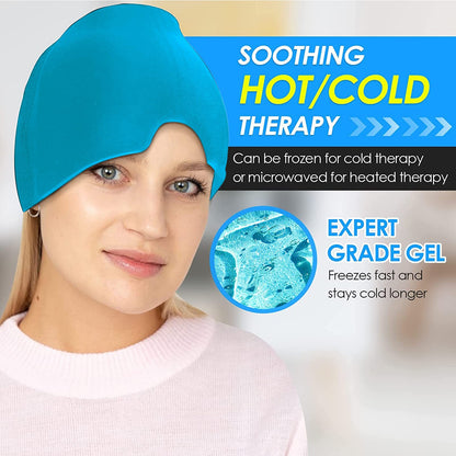 YDMAJF Migraine Mask, Cooling Mask, Headache, Gel Cooling Hat, Reusable Migraine Hat, Headache Relief Cap, Relief Cap, Headache Mask for Relieving Migraines / Headaches