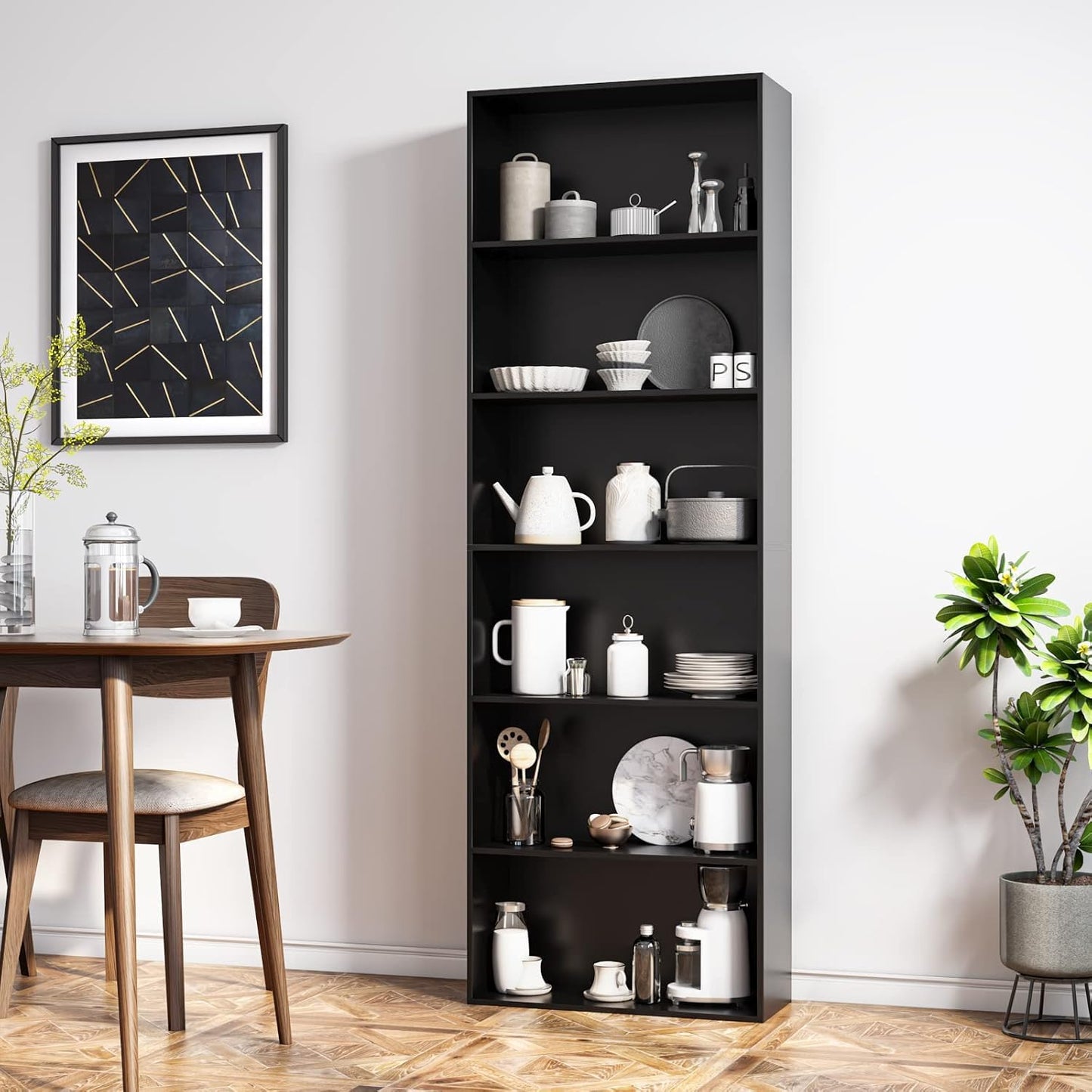 2-Tier Cube Bookcase, Small Storage and Book Organizer, Compact Two-Cube Shelf in White Finish, Perfect for Desktop or Floor Use in any Room or Office Setting