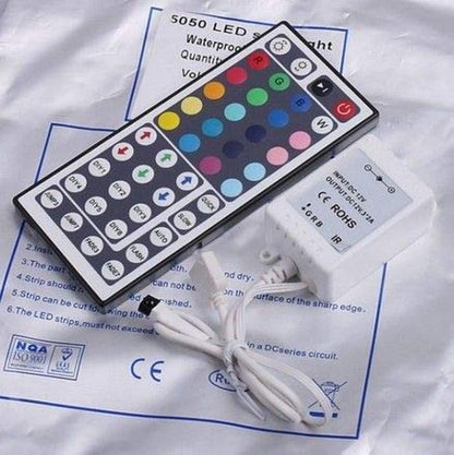 Waterproof 5050 5M 150 SMD RGB LED Remote Controller Strip Light (H4704)
