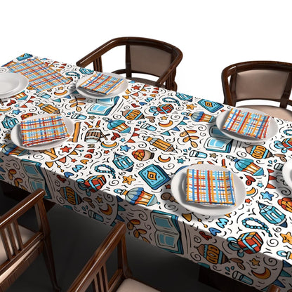 Ramadan's Unique Tablecloth & Napkins Set Satin