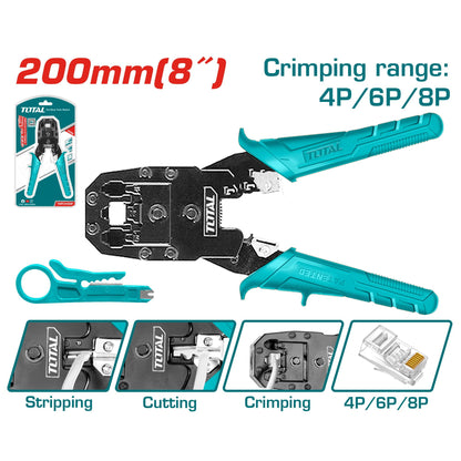 Total TMPC4468P Standard Connection Crimper, 8-Inch Size