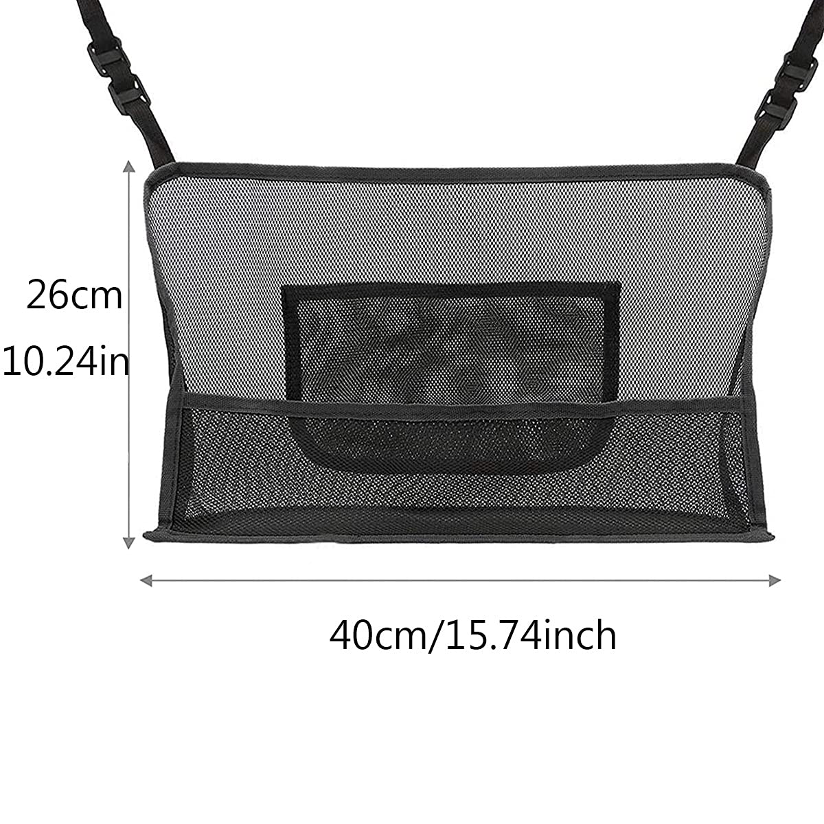 Car Net Pocket Handbag Holder 2 Pcs Car Mesh Organizer Seat Back Net Bag Car Seat Gap Mesh Handbag Holder Multifunctional Car Storage Bag, for Snacks/Wallets/Drinks/Mobile Phones